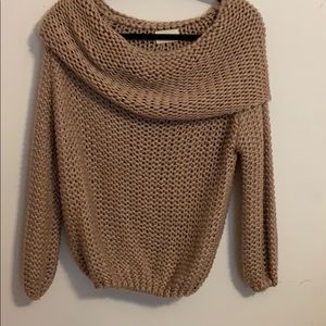 Off the shoulder sweater